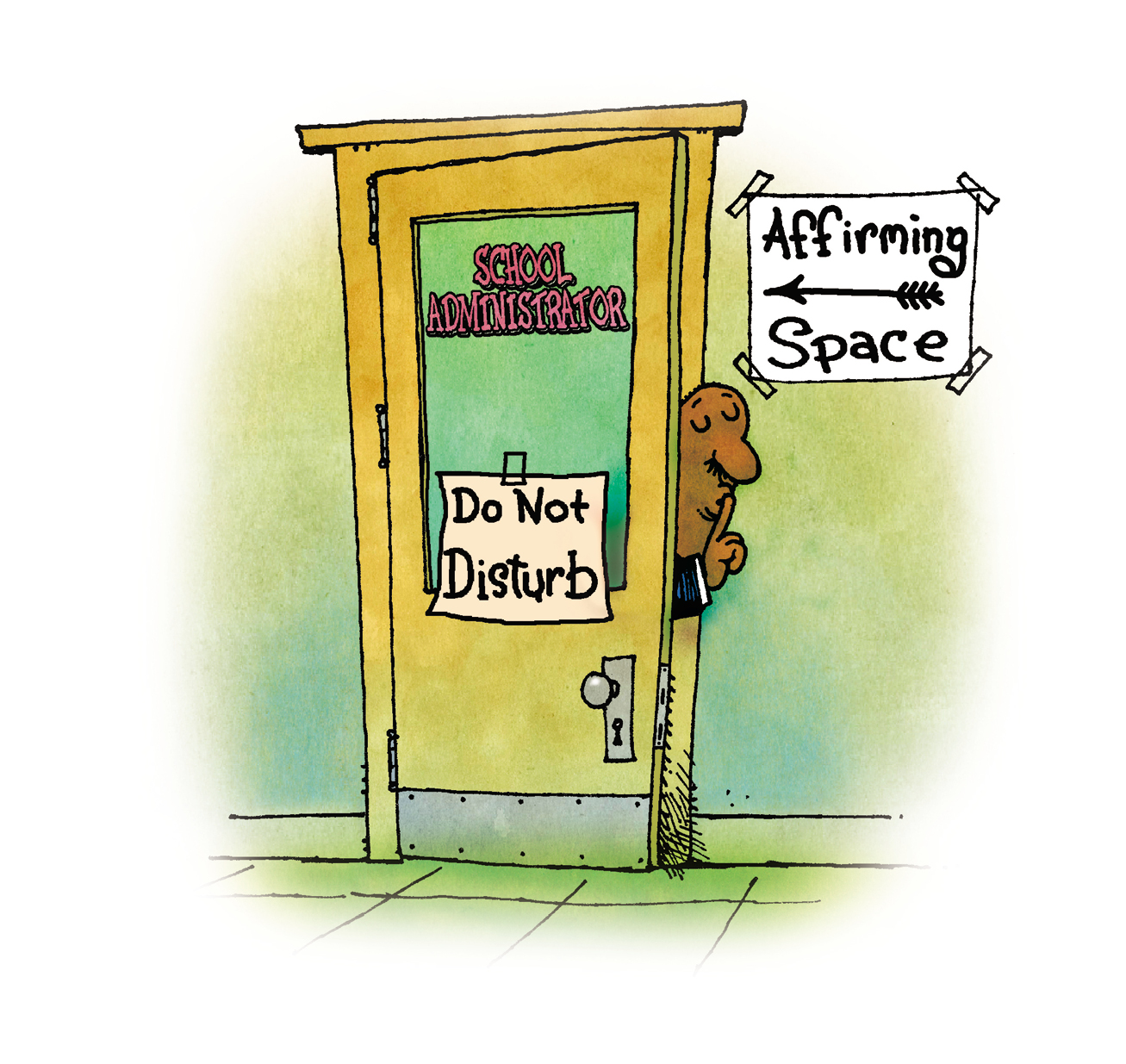 illustration of a man saying 