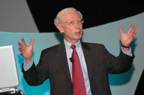 Gary Marx addresses a crowd