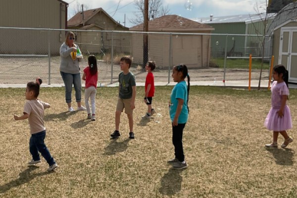 Kids on Playground, Hardin Public Schools