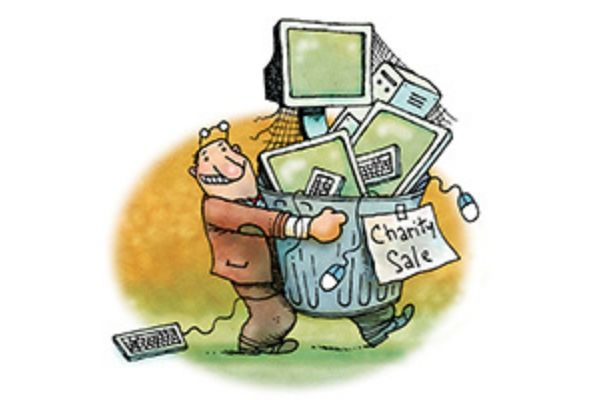 Man Carrying PCs in Can Thumbnail