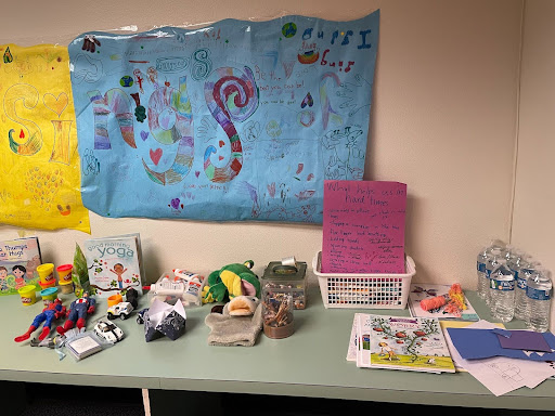 Tools for self expression and release of feelings in student centered healing rooms