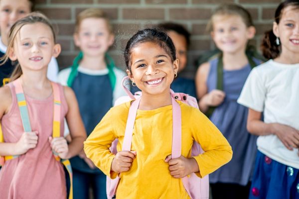 Young Students with Backpacks