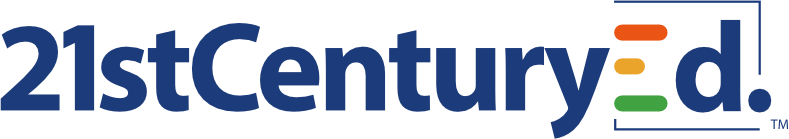 21stCenturyEd logo in dark navy blue
