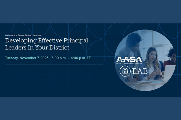 Developing Effective Principal Leaders in Your District webinar